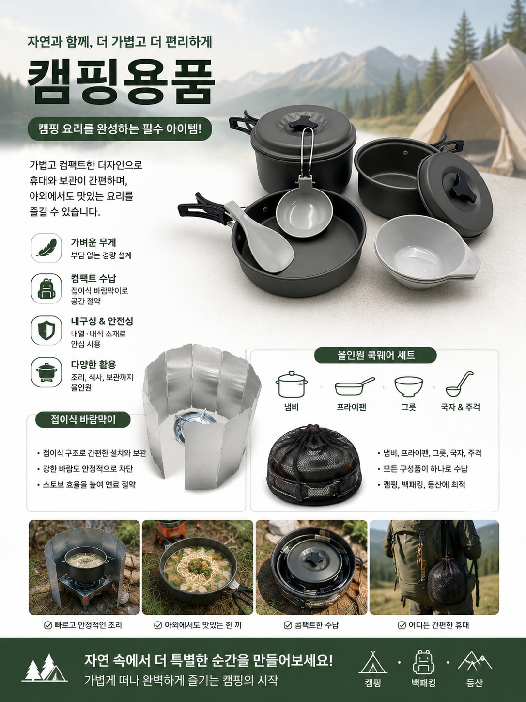 캠핑용품 카탈로그